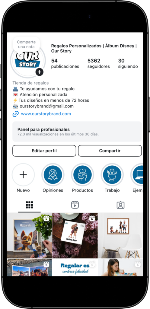 Estrategia de redes sociales para Our Story, creando videos virales para aumentar el alcance y engagement