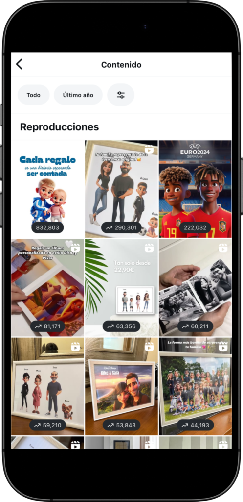 Estrategia de redes sociales para Our Story, creando videos virales para aumentar el alcance y engagement